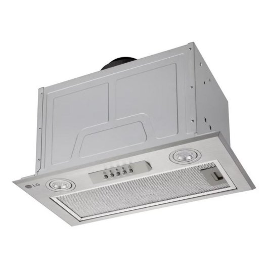 Exaustor LG HE3Z2415S 610 m3/h conduta 52 cm inox LED