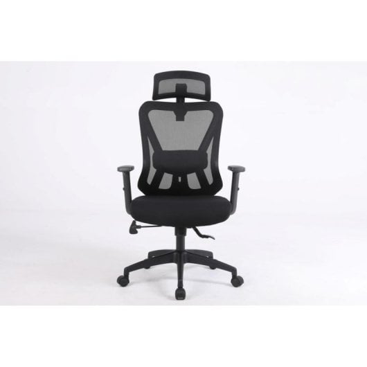 Chaise de bureau Activejet T5 noire, ergonomique, jusqu'a 200 kg