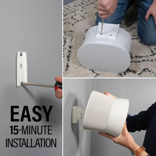 SANUS WSWME32 Soporte de pared para altavoces Sonos Era 300, blanco (2 unidades)