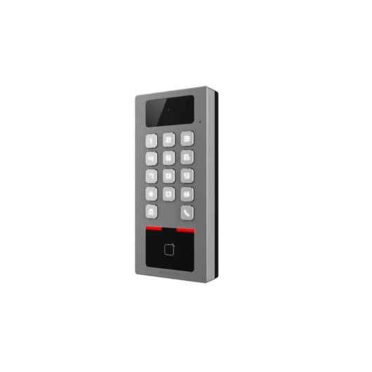 Lector de control de acceso Hikvision DS-K1T502DBWX-C WiFi, QR y PIN