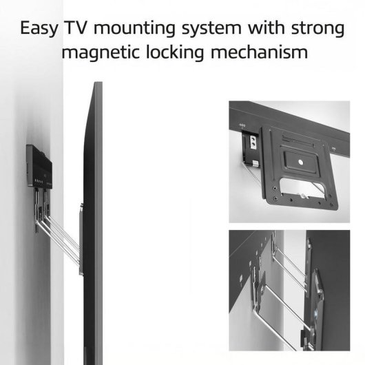 ACT AC8356 Support TV mural fixe 37 a 80 pouces VESA 200x200 a 600x400 max 75 kg