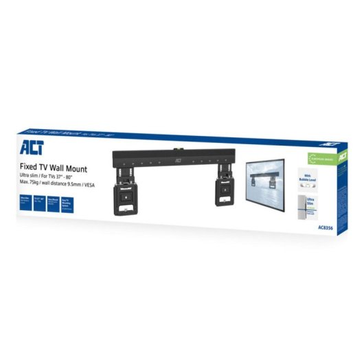 ACT AC8356 Support TV mural fixe 37 a 80 pouces VESA 200x200 a 600x400 max 75 kg