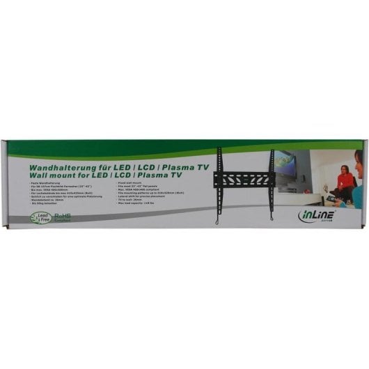 InLine 23119B Supporto TV fisso a parete 32 pol. VESA 400x400 Max 50 kg