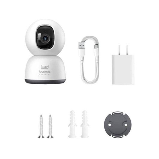 Caméra de surveillance Baseus P1 Lite 3MP Intérieure Audio Bidirectionnel Détection IA
