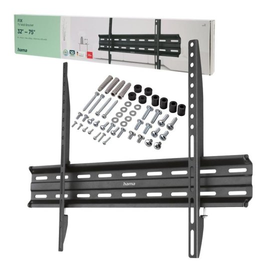 Hama 00220813 Soporte TV fijo de pared 32 a 75" VESA máx. 600 x 400 mm 40 kg