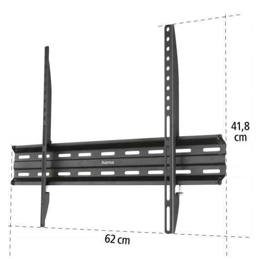 Hama 00220813 Soporte TV fijo de pared 32 a 75" VESA máx. 600 x 400 mm 40 kg