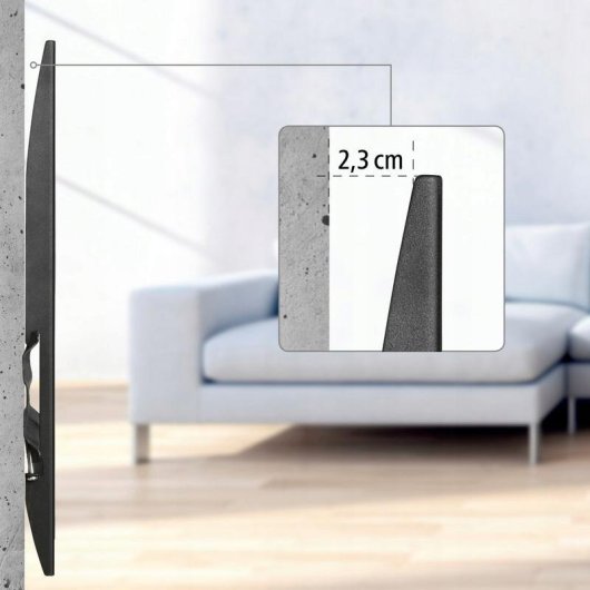 Hama 00220813 Soporte TV fijo de pared 32 a 75" VESA máx. 600 x 400 mm 40 kg