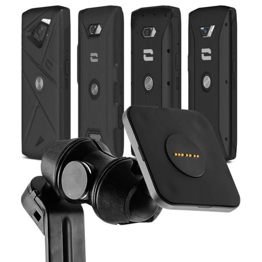 Suporte para Telemóvel Crosscall X-RIDE Carregador USB Rotação 360º Preto