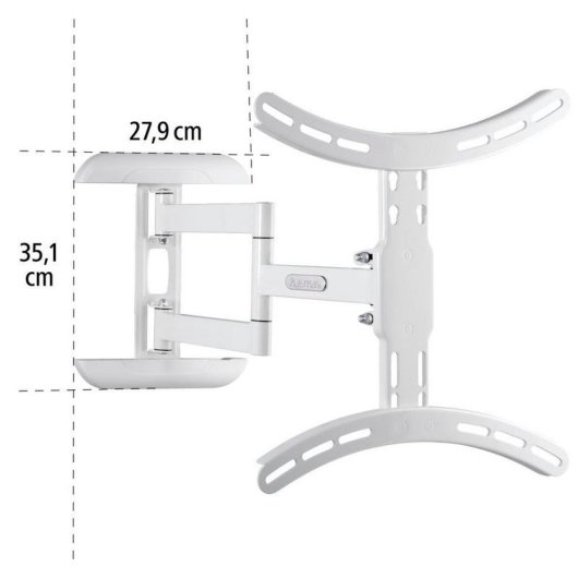 Hama 00220835 Support TV mural 32 a 65 pouces VESA jusqu'a 400x400 mm 35 kg