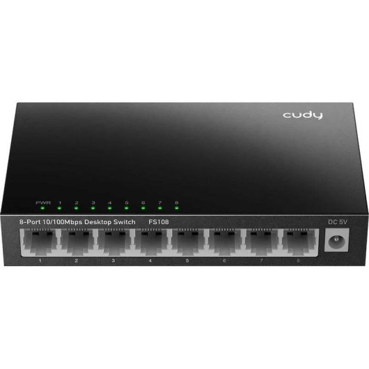 Switch Cudy FS108 8 porte Fast Ethernet non gestito metallo