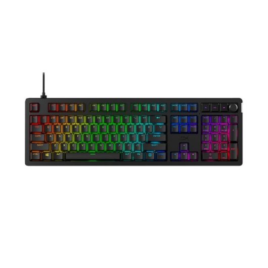 Teclado HyperX Alloy Rise Gaming Mecánico 100% RGB Hot-Swap Negro
