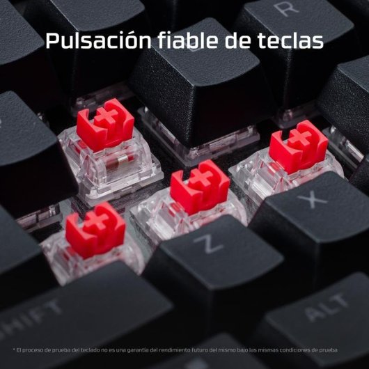 Teclado HyperX Alloy Rise Gaming Mecánico 100% RGB Hot-Swap Negro