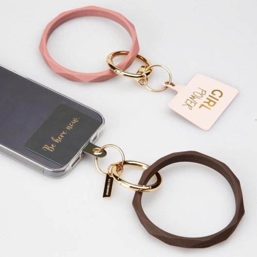 Bracelet CASEME Hope Circle marron et or pour mobile