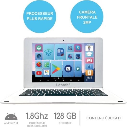 Lerncomputer Lexibook LAPTAB Touchscreen auf Franzoesisch