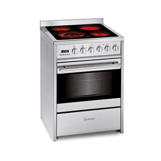 Fogão Elétrico Meireles E611x 55L 4 Zonas Cinzento Vitrocerâmico