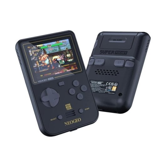 HyperMegaTech! Super Pocket NEOGEO Portátil 2,8" Negra