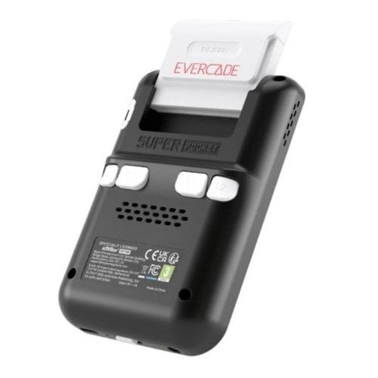 Evercade Super Pocket Retro 34 jeux 2.8 pouces Noir