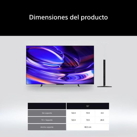 TV Sony OLED K-55A65 55" 4K UltraHD 120Hz Smart TV Google TV HDR10 Dolby Vision