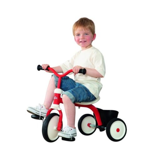 Triciclo Smoby Rookie Vermelho Estrutura Metal Rodas EVA 2 a 4 Anos