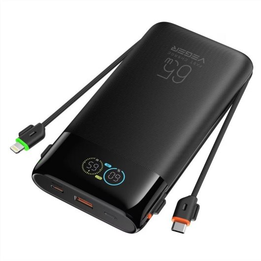 Power Bank Veger W3019S 27000 mAh 65 W Schwarz
