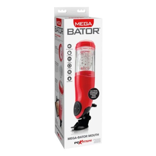 Masturbador Pipedream Mega-Bator Boca Motor Rotativo e Impermeable