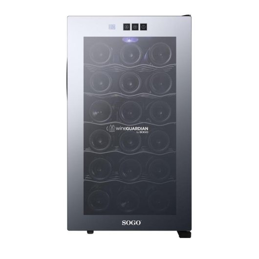 Vinoteca Sogo 18 botellas 48 L 12-18 ºC Acero inoxidable