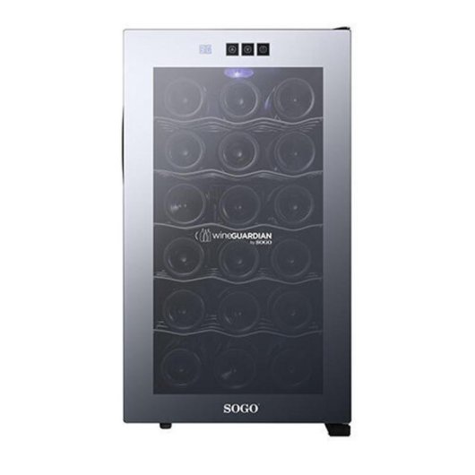 Vinoteca Sogo 18 botellas 48 L 12-18 ºC Acero inoxidable