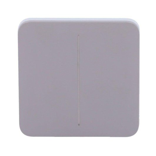 Interruptor inteligente Ajax SoloButton duplo cinzento com fios