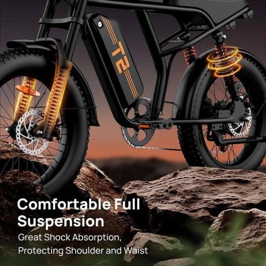 Velo electrique URLIFE T2 250 W 48 V 15,6 Ah 20 x 4