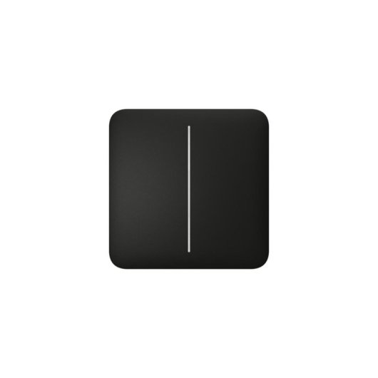 Interrupteur intelligent Ajax SoloButton 2-gang noir