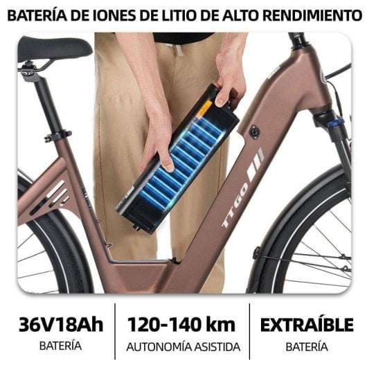 Velo electrique TTGO C7SE 28 pouces 36 V 18 Ah 75 Nm