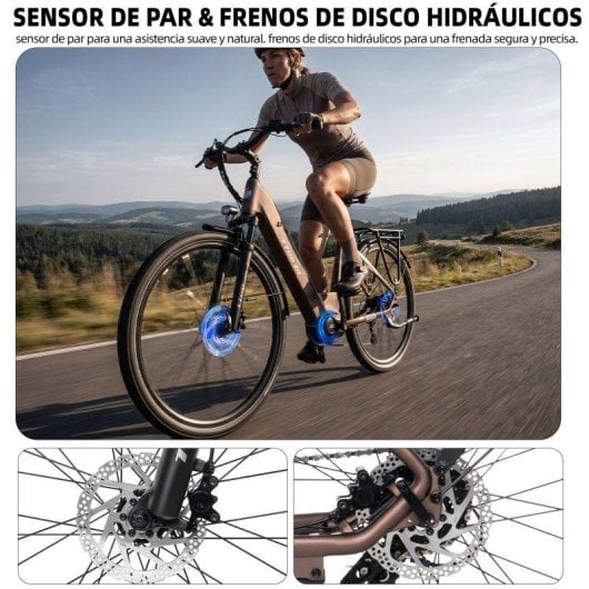 Velo electrique TTGO C7SE 28 pouces 36 V 18 Ah 75 Nm