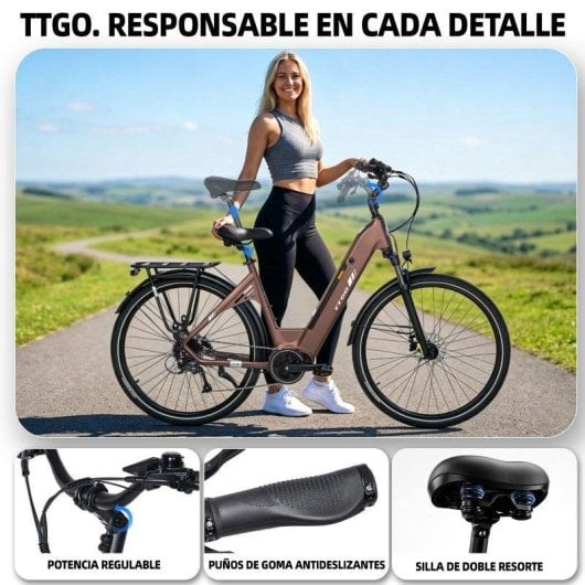 Velo electrique TTGO C7SE 28 pouces 36 V 18 Ah 75 Nm