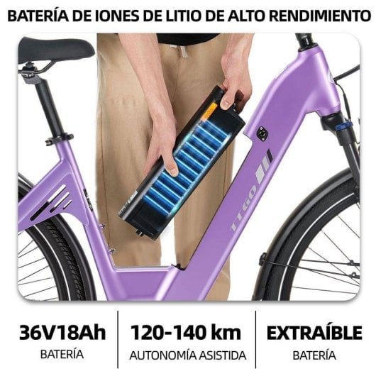 Vélo électrique TTGO C7SE 28 pouces 250W 36V18Ah 25 km/h suspension