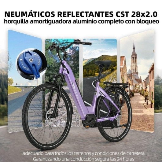 Vélo électrique TTGO C7SE 28 pouces 250W 36V18Ah 25 km/h suspension