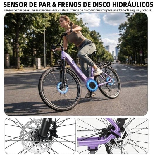 Vélo électrique TTGO C7SE 28 pouces 250W 36V18Ah 25 km/h suspension