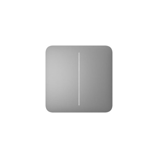 Interruptor inteligente Ajax SoloButton 2-gang sem contacto, nevoeiro