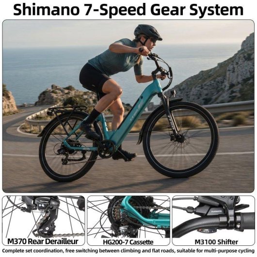 Vélo électrique TTGO C5 250W 48V 13,5Ah 27,5" 25 km/h