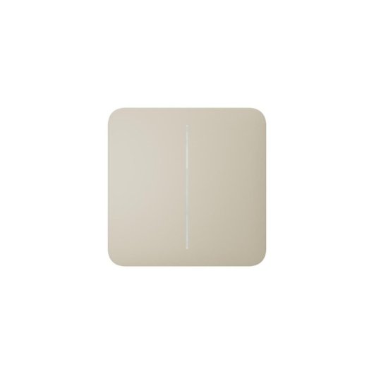Painel Ajax CenterButton 2-gang marfim tatil sem contacto com fios