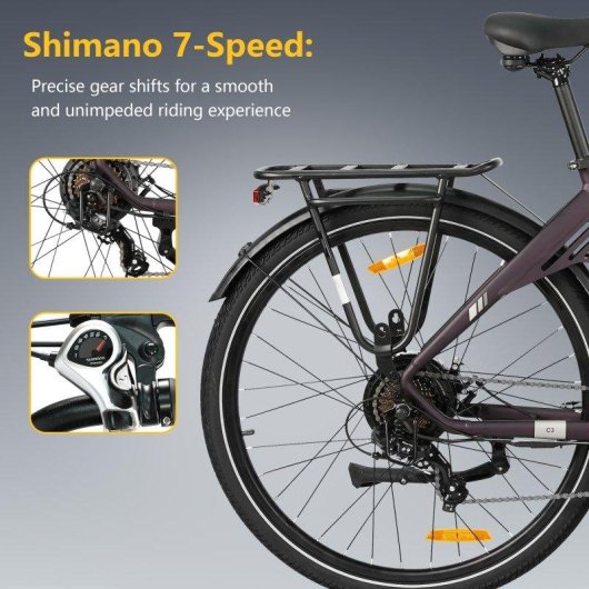 Bicicleta eletrica TTGO C3 SE 250 W 36 V 18 Ah 28 polegadas