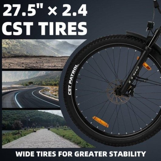 Bicicletta elettrica TTGO Z3 250 W 48 V 15 Ah 27,5 pollici