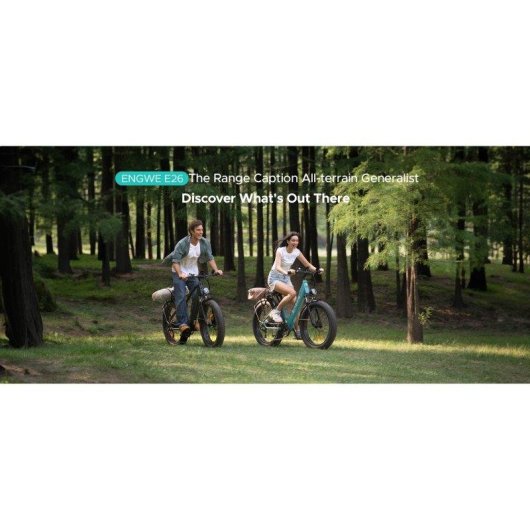 Vélo électrique robuste Engwe E26 ST 48V 16Ah Shimano roues larges 7 vitesses