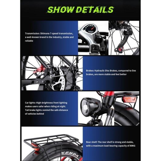 Velo Electrique Duotts F26 Double Moteur 48V 20Ah IPX5