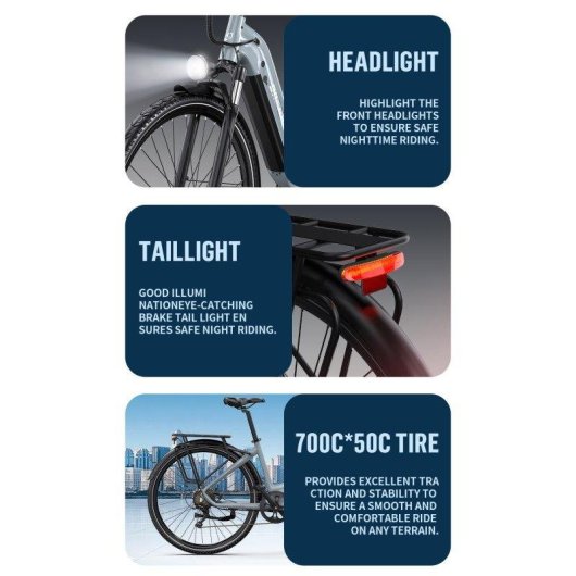 Vélo électrique OneSport OT05 Pro 250W 25 km/h 36V 22,5Ah