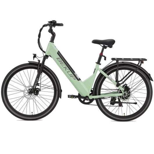 Bicicleta Eléctrica Bekup V1 250W 36V 75 Km Shimano 7 Velocidades 26" Verde