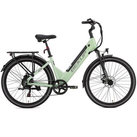 Bicicleta Eléctrica Bekup V1 250W 36V 75 Km Shimano 7 Velocidades 26" Verde