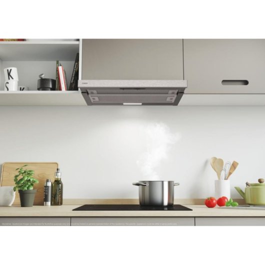Campana extractora Candy CBT6RGX semintegrada extraíble 60 cm con LED