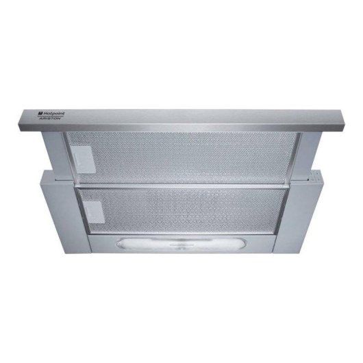Hotte aspirante Hotpoint HAH 65 F LB X/1 evacuation 60 cm inox LED