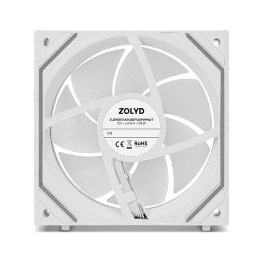 Ventola supplementare Zolyd Verta ARGB EasyFit 120mm 2000RPM bianca (3 unità)