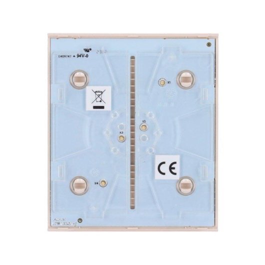 Interruptor inteligente Ajax CenterButton 1-gang/2-way marfim